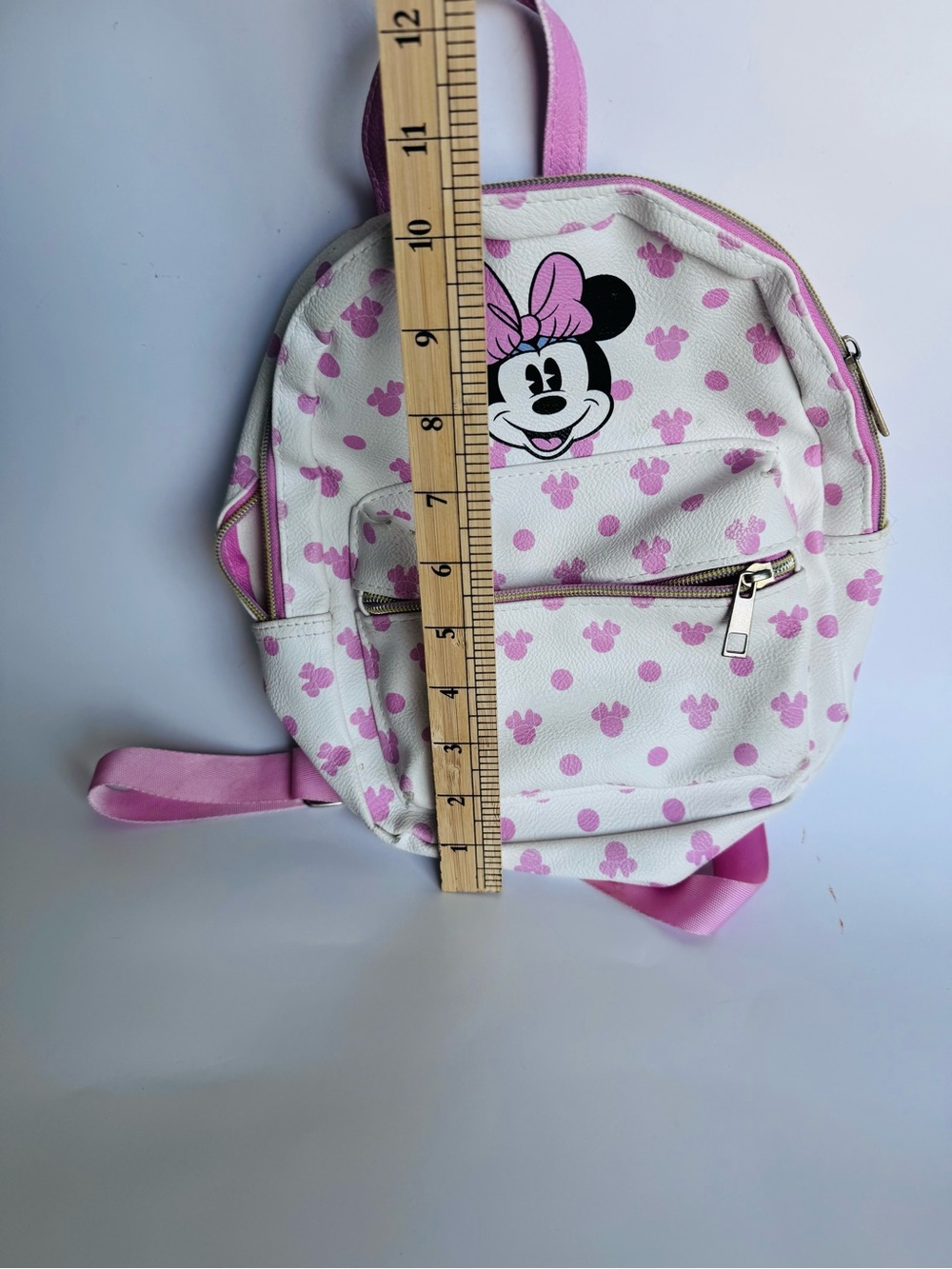 Disney Minnie Mouse White and Pink Mini Backpack